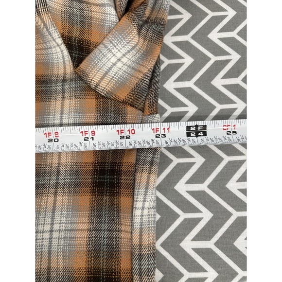 NEW Listicle Plaid Peplum Style Dress Size Medium Flannel Cottagecore Prairie - Picture 7 of 9